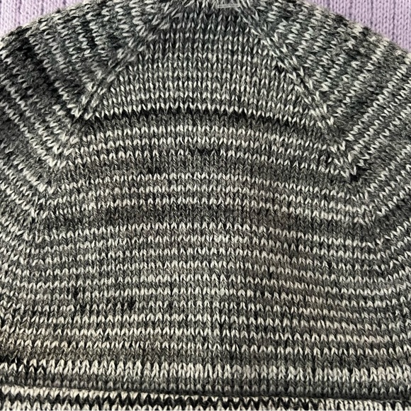 NWT Coach Signature C Wool Blend Black White Knit Beanie Hat - Picture 5 of 7